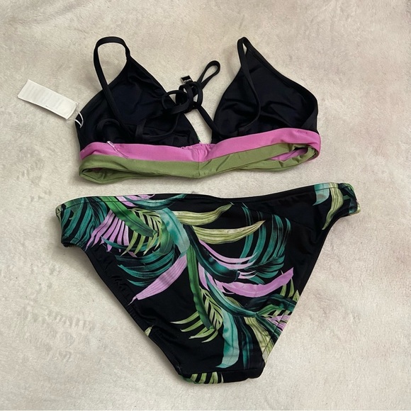 New SET Seafolly Las Palmas Reversible Bikini Top With Bottoms nwot 28509 - Picture 5 of 9